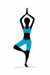 Silhouette of Woman in Yoga Pose